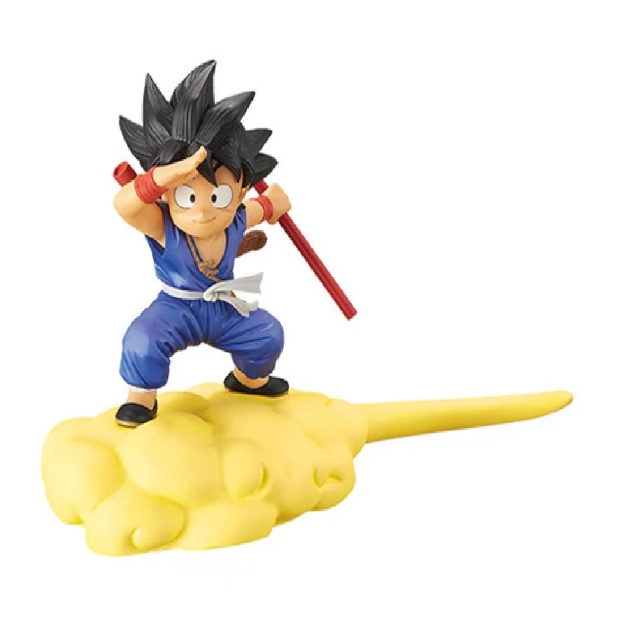 Figura Juguete Muñeco Goku Niño Volando Nube Voladora Dragon Ball Z 14 Cm Anime