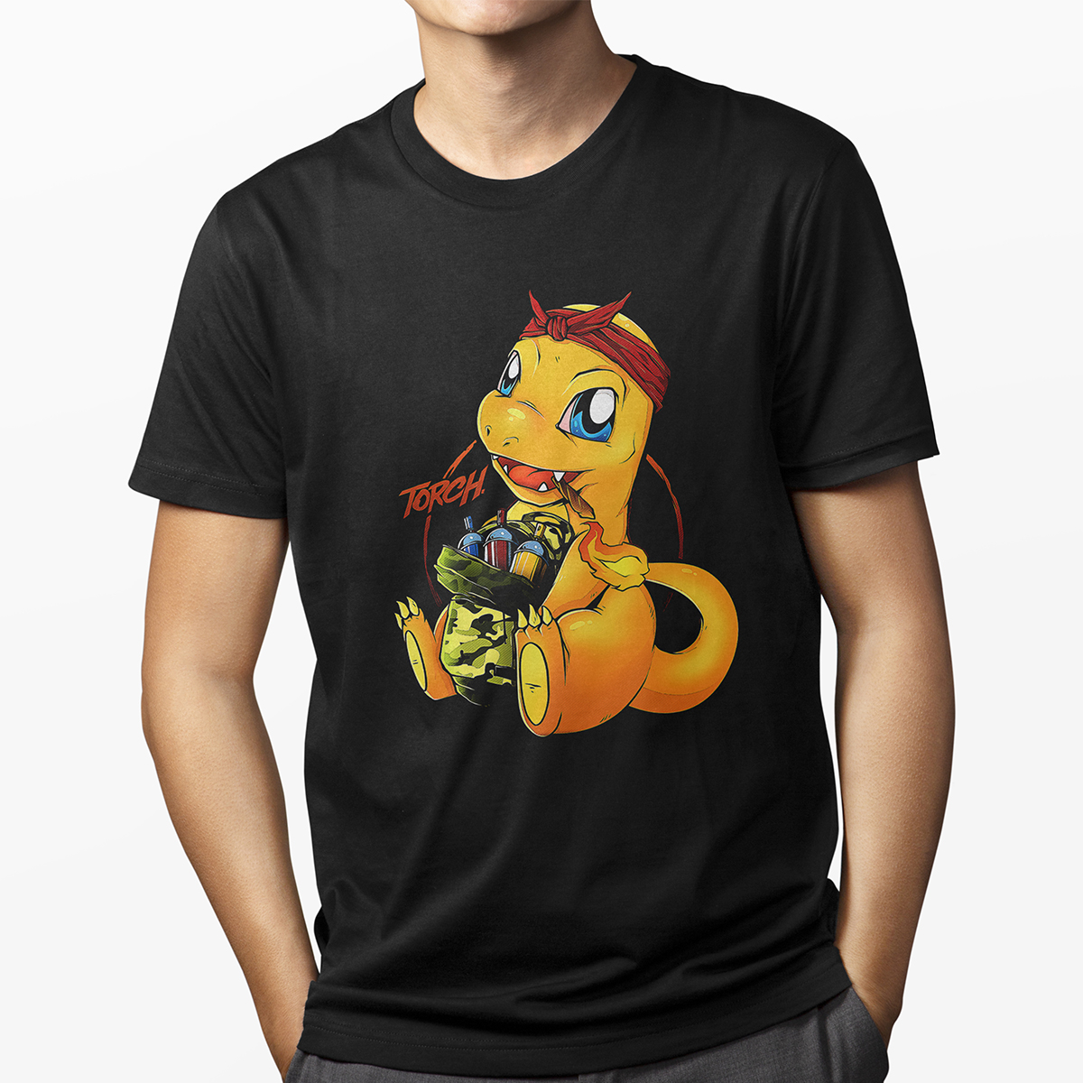 Playera para Hombre - Pokemon Charmander Urban Torch