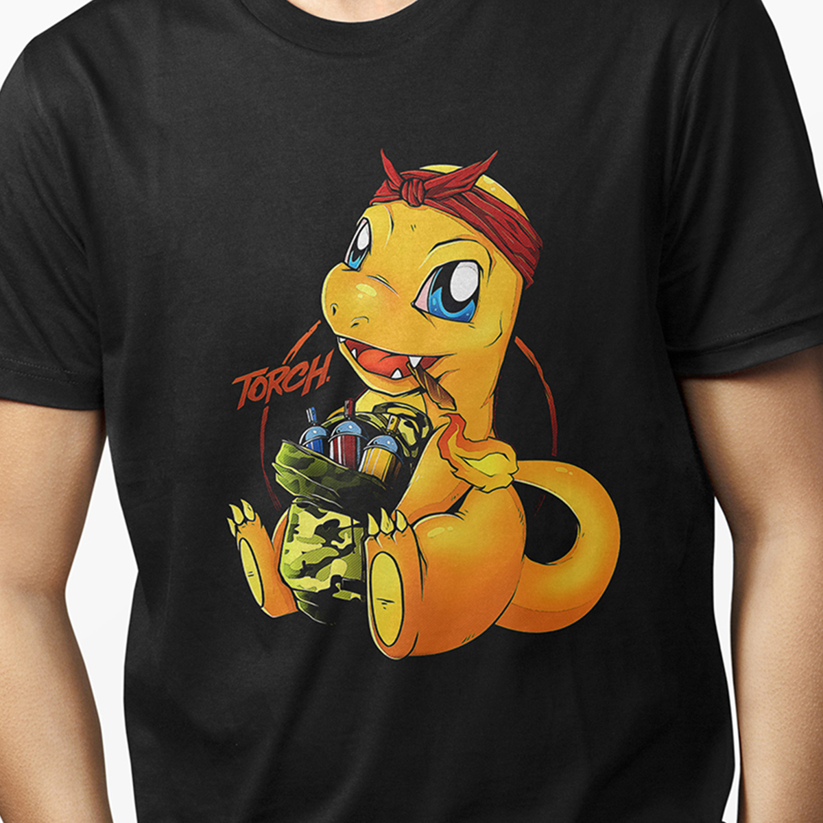 Playera para Hombre - Pokemon Charmander Urban Torch