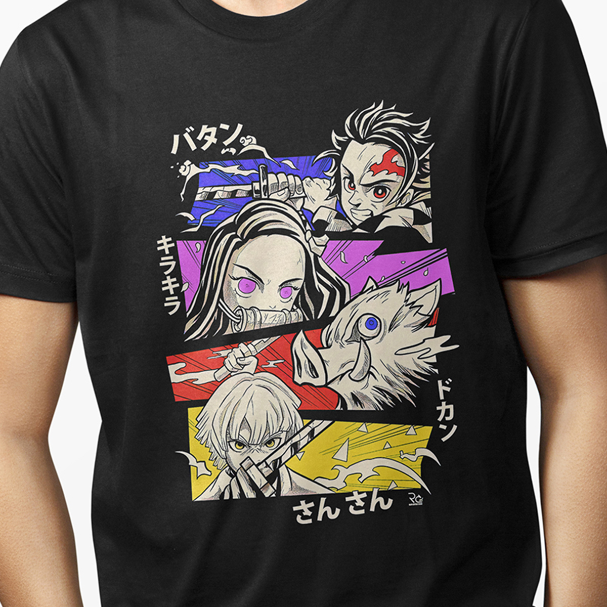 Playera Urbana para Hombre - Demon Slayer Anime