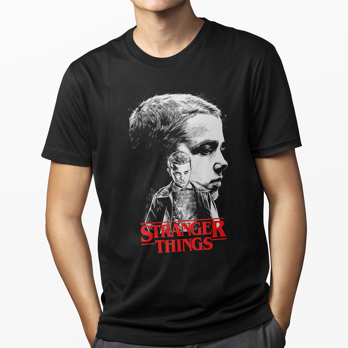 PLAYERA PARA HOMBRE - STRANGER THINGS ELEVEN