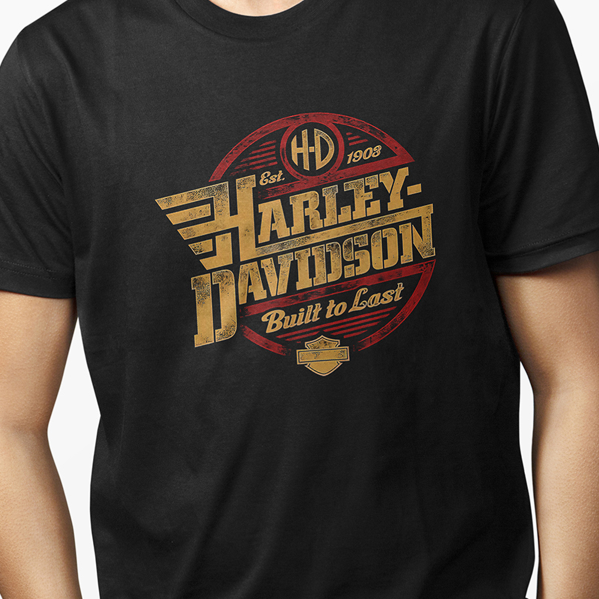 Playera para Hombre - Harley Davidson Built to Last