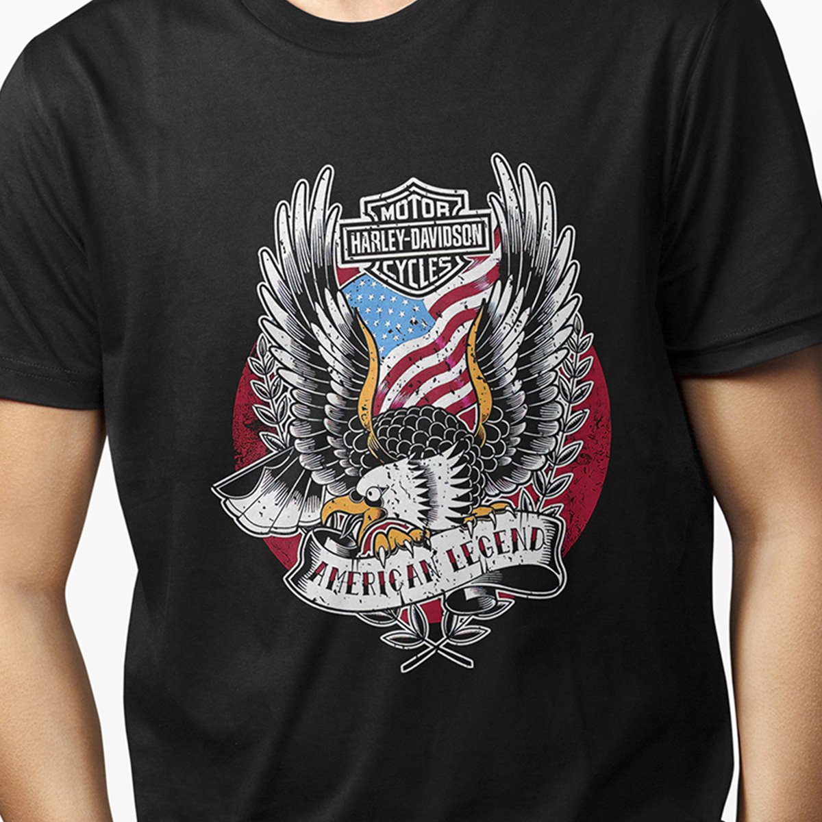 Playera - Motor Harley Davidson American Legend para Caballero