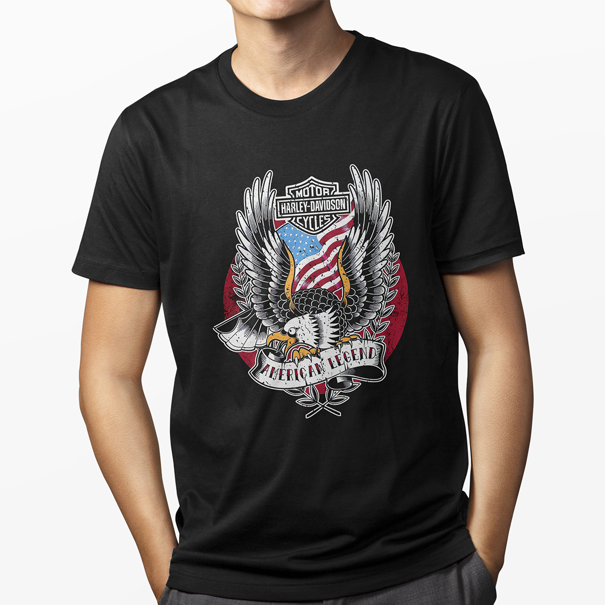 Playera - Motor Harley Davidson American Legend para Caballero