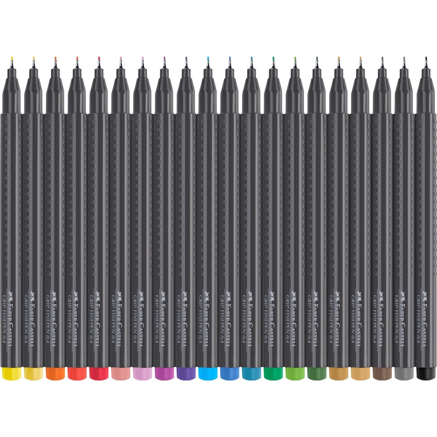 Rotuladores 20 Colores Punta Extrafino 0.4mm Faber Castell