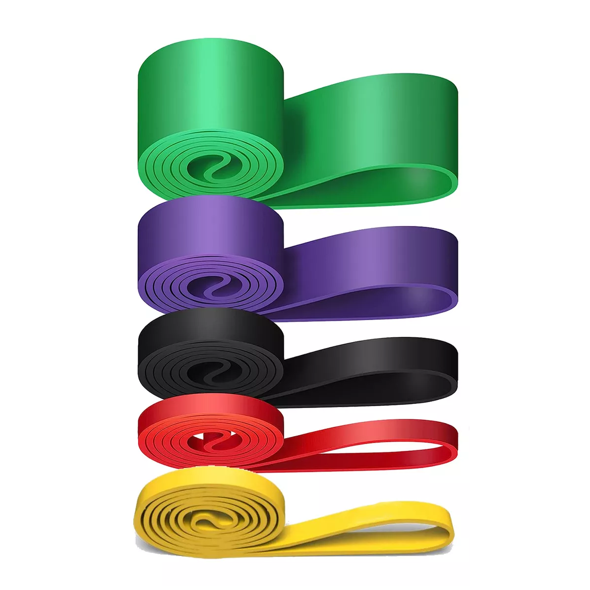 Set 5 Bandas Elasticas Ejercicio Liga De Resistencia Pull Up