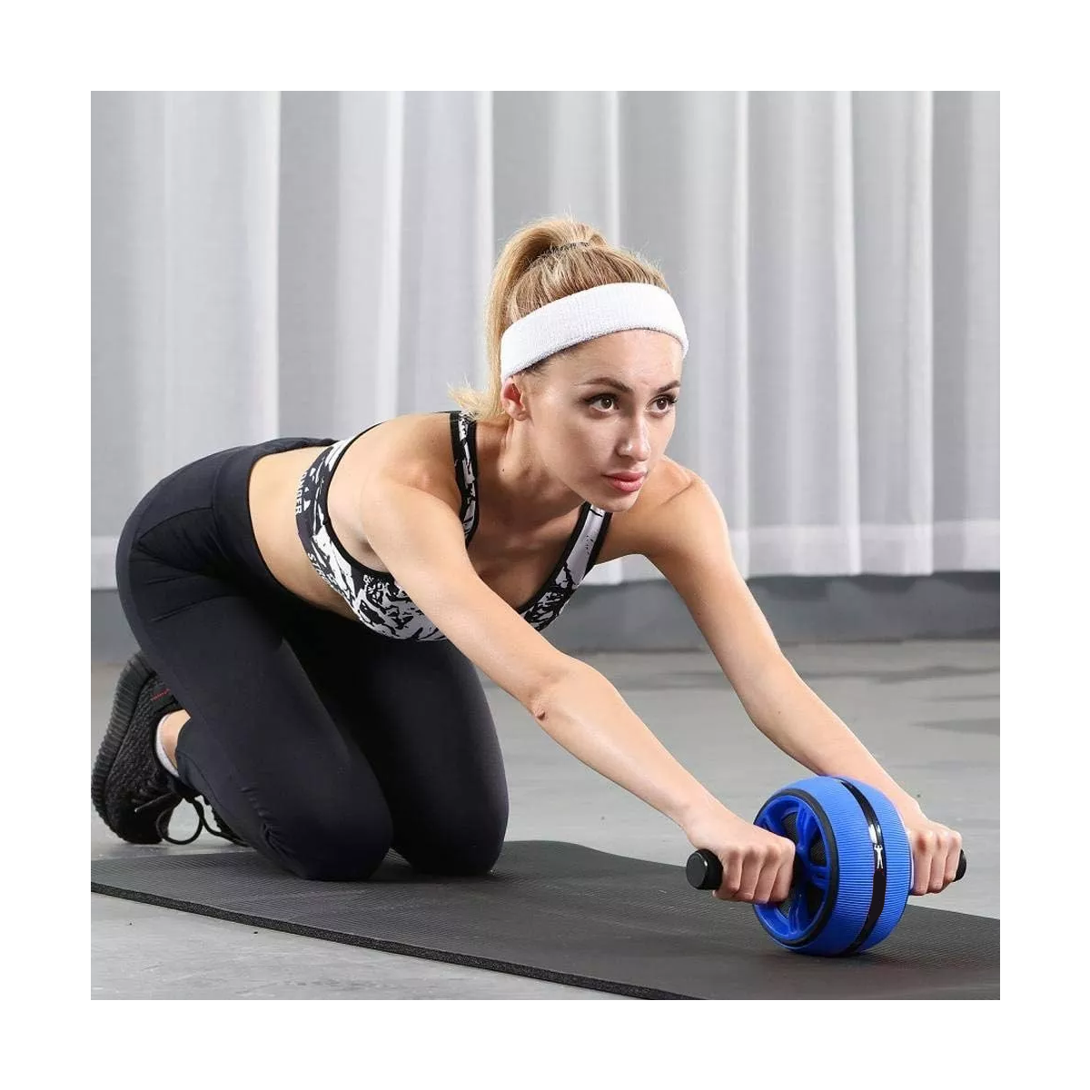 Rueda Abdominal Rueda De Ejercicio Abdominal Con Asa Azul