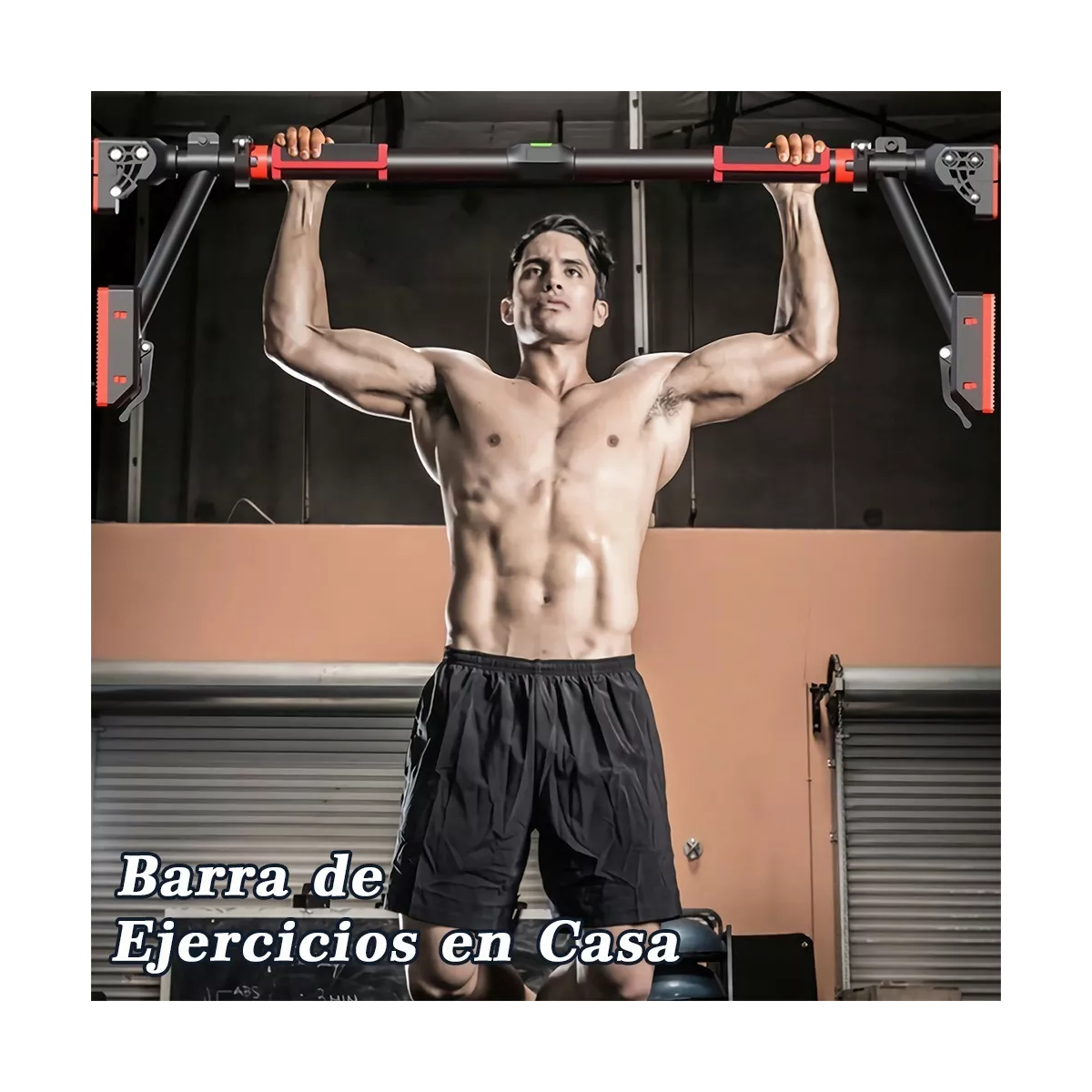 Barra Dominada De Puerta Pared Ajustable Abdominal Gym Casa