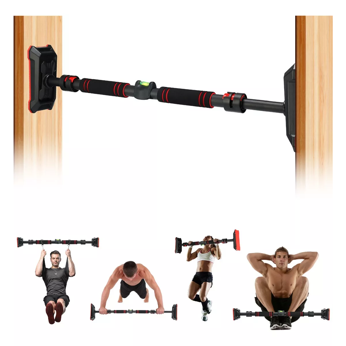 Barra Dominada Puerta Pared Ajustable Pull Up Ejercicio Casa