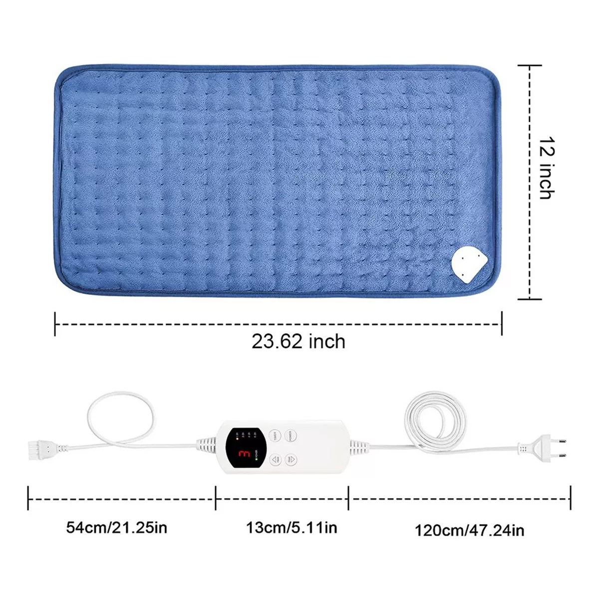 Almohadilla Eléctrica,cojin Electrico Terapia De Calor Azul