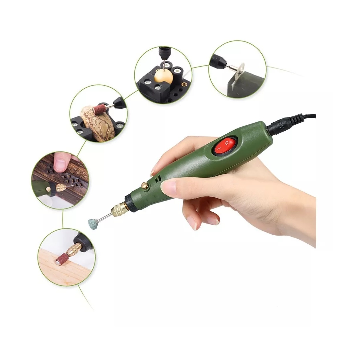 Mini Taladro Eléctrico Grinder Diy Epoxy Resin Set