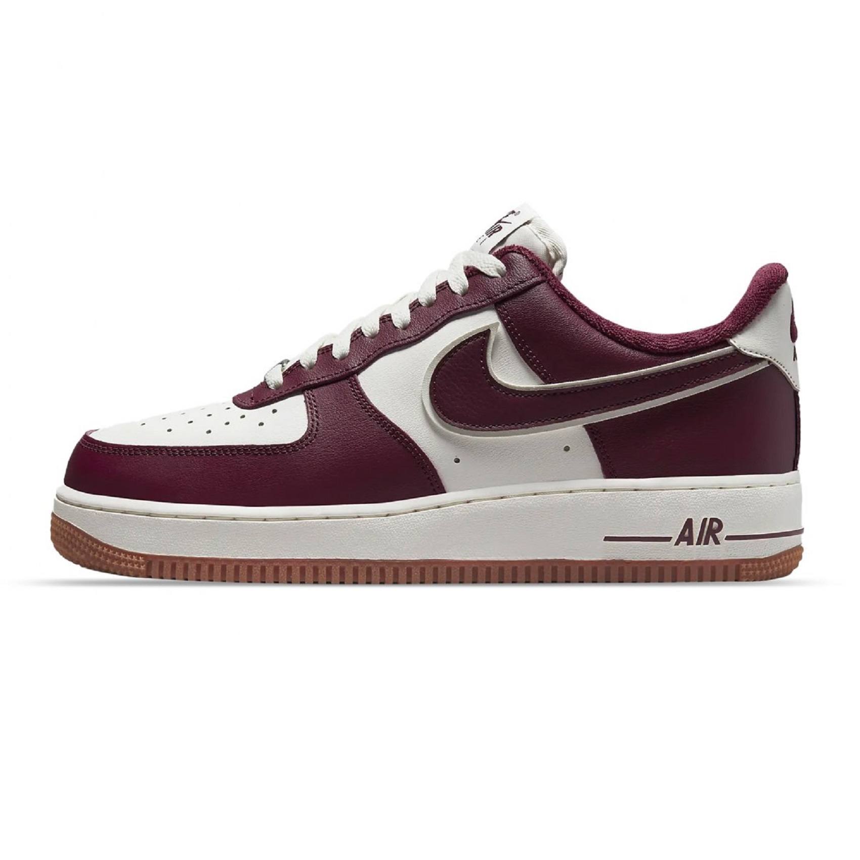 Tenis Nike Air Force 1 '07 Blanco/vino Hombre