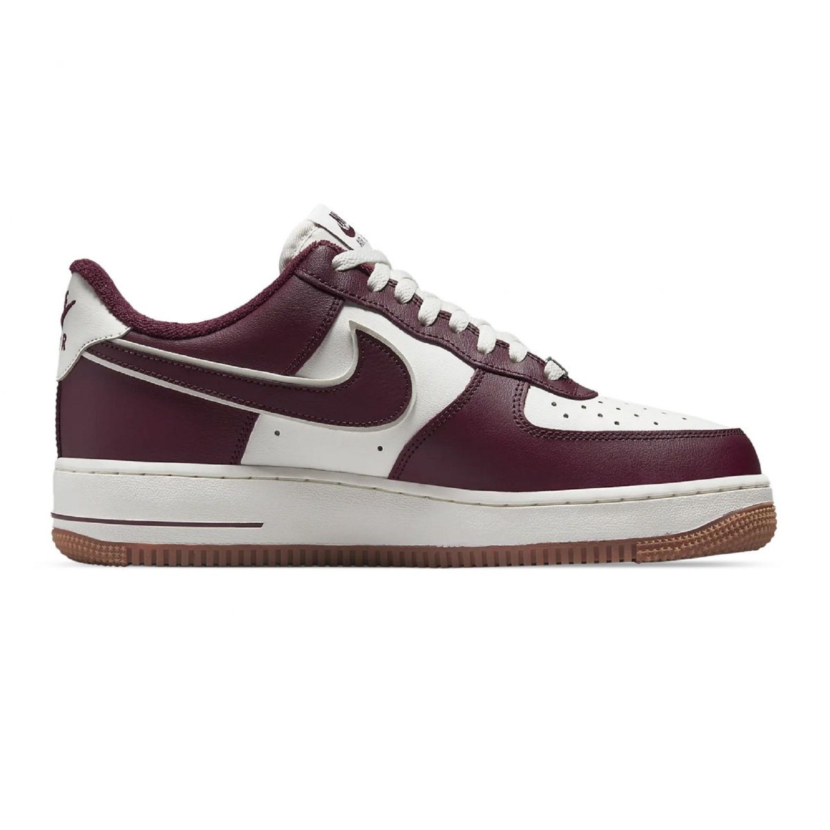 Tenis Nike Air Force 1 '07 Blanco/vino Hombre