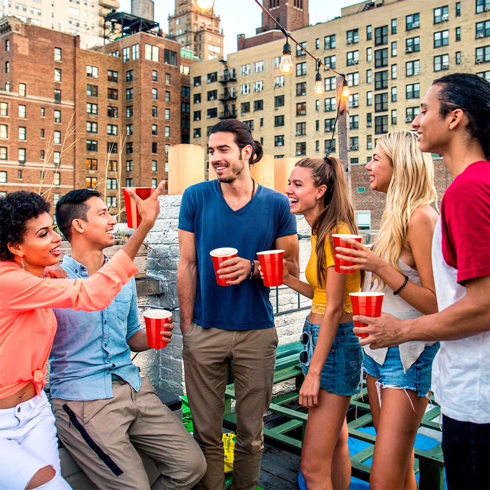 Vaso Fiesta de Plástico Rígido Reutilizable Ecológico 10 Piezas 530 ml