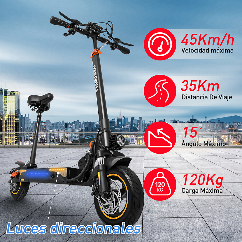 Scooter Eléctrico Honey Whale T4-A Negro