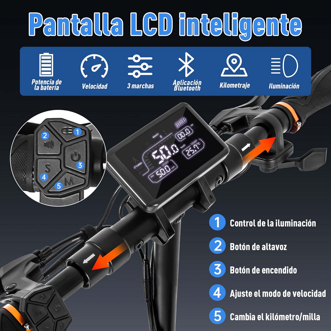 Scooter Eléctrico Honey Whale T4-A Negro