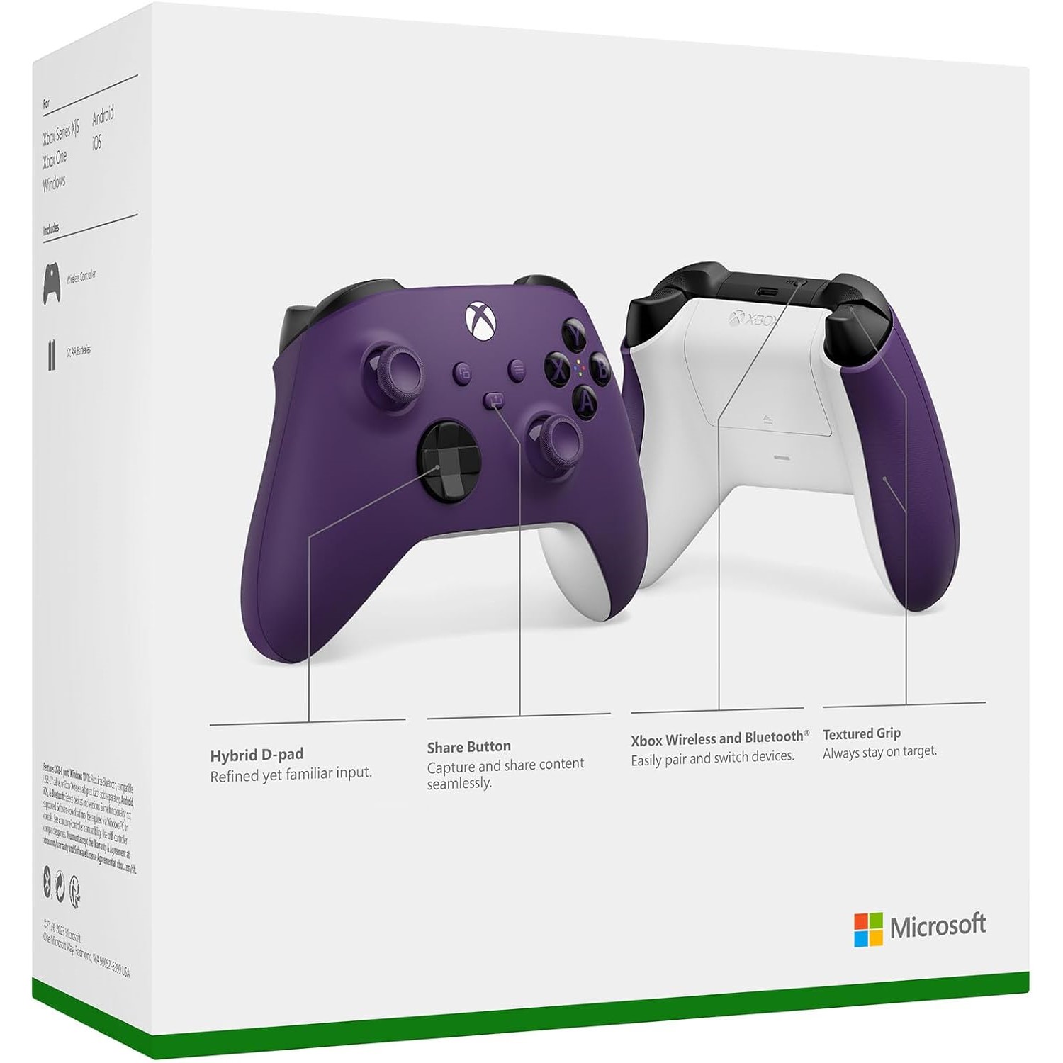 Control Inalámbrico Xbox Series X|s, Xbox One Astral Purple Morado Violeta