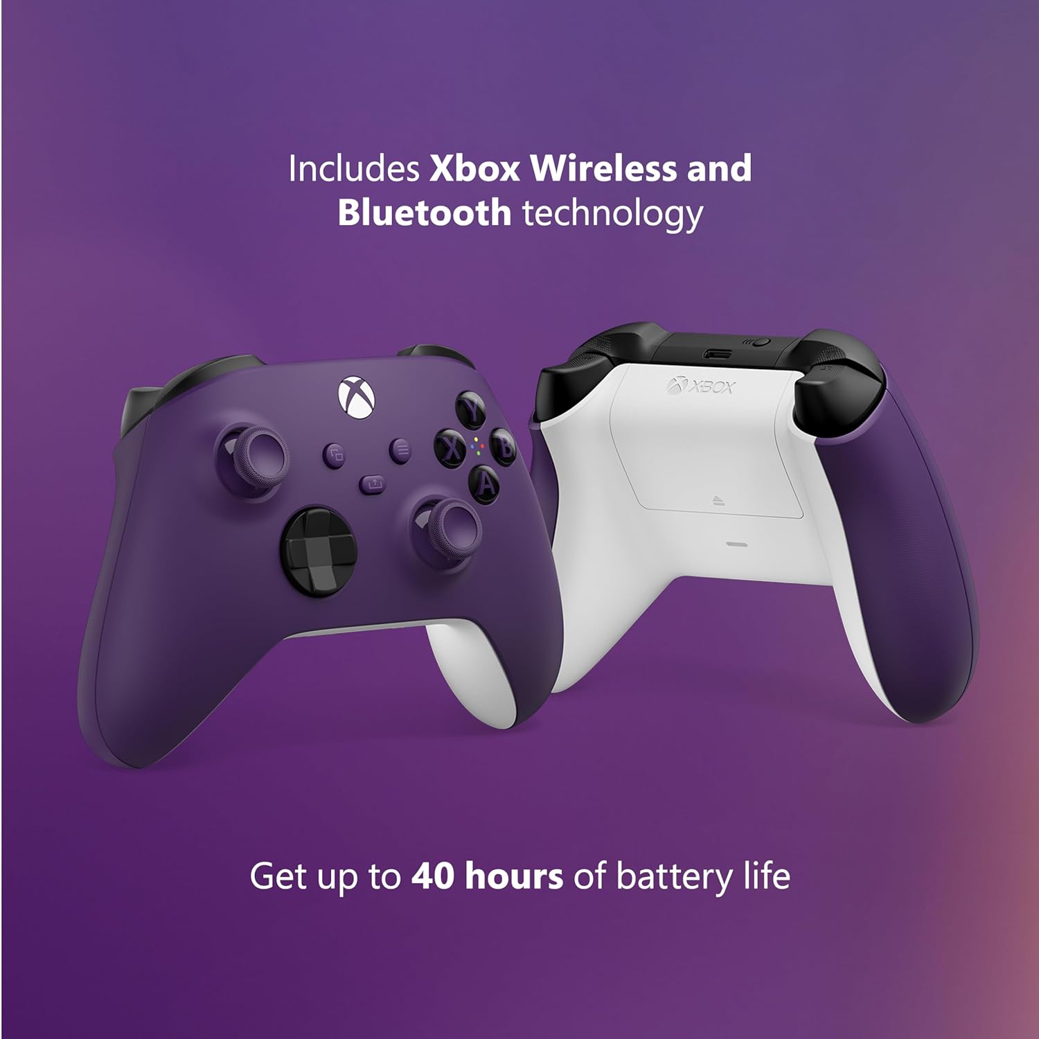 Control Inalámbrico Xbox Series X|s, Xbox One Astral Purple Morado Violeta