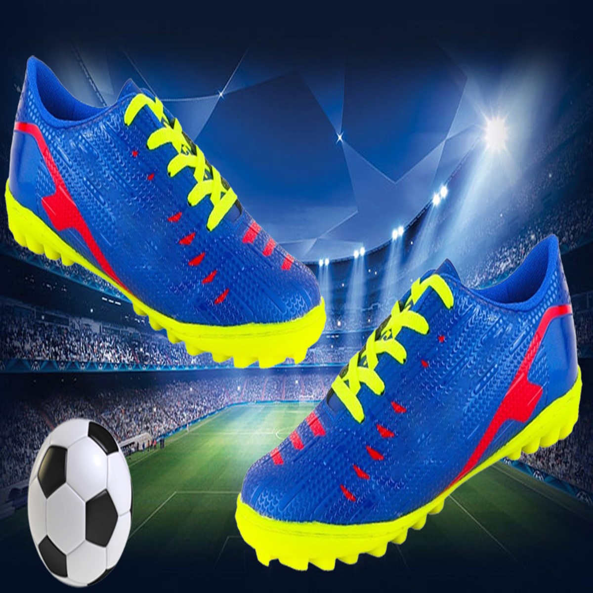 Tenis Fútbol Rapido Antideslizante Cosidos Soccer Deportivo 02-rnr.