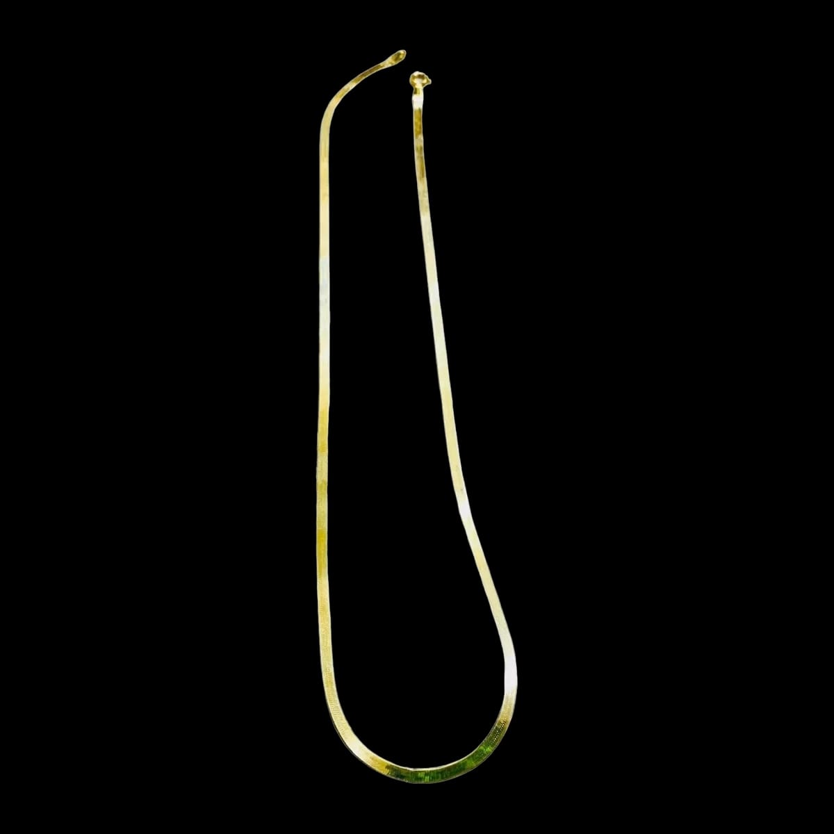 Cadena Tejido Panza Víbora 50 cm x 3 mm Oro 10k + Regalo