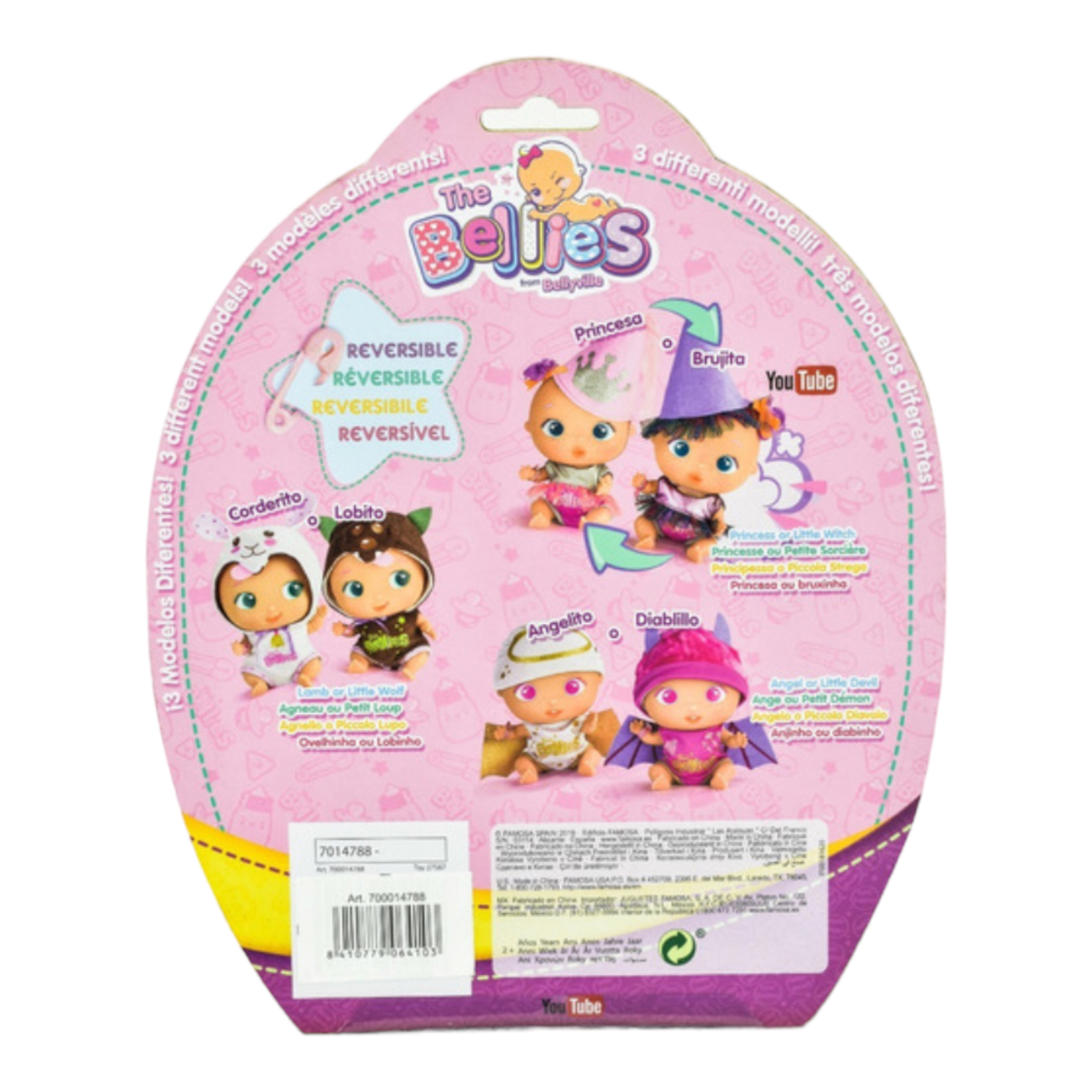 The Bellies Traje Reversible Angelito o Diablito Famosa