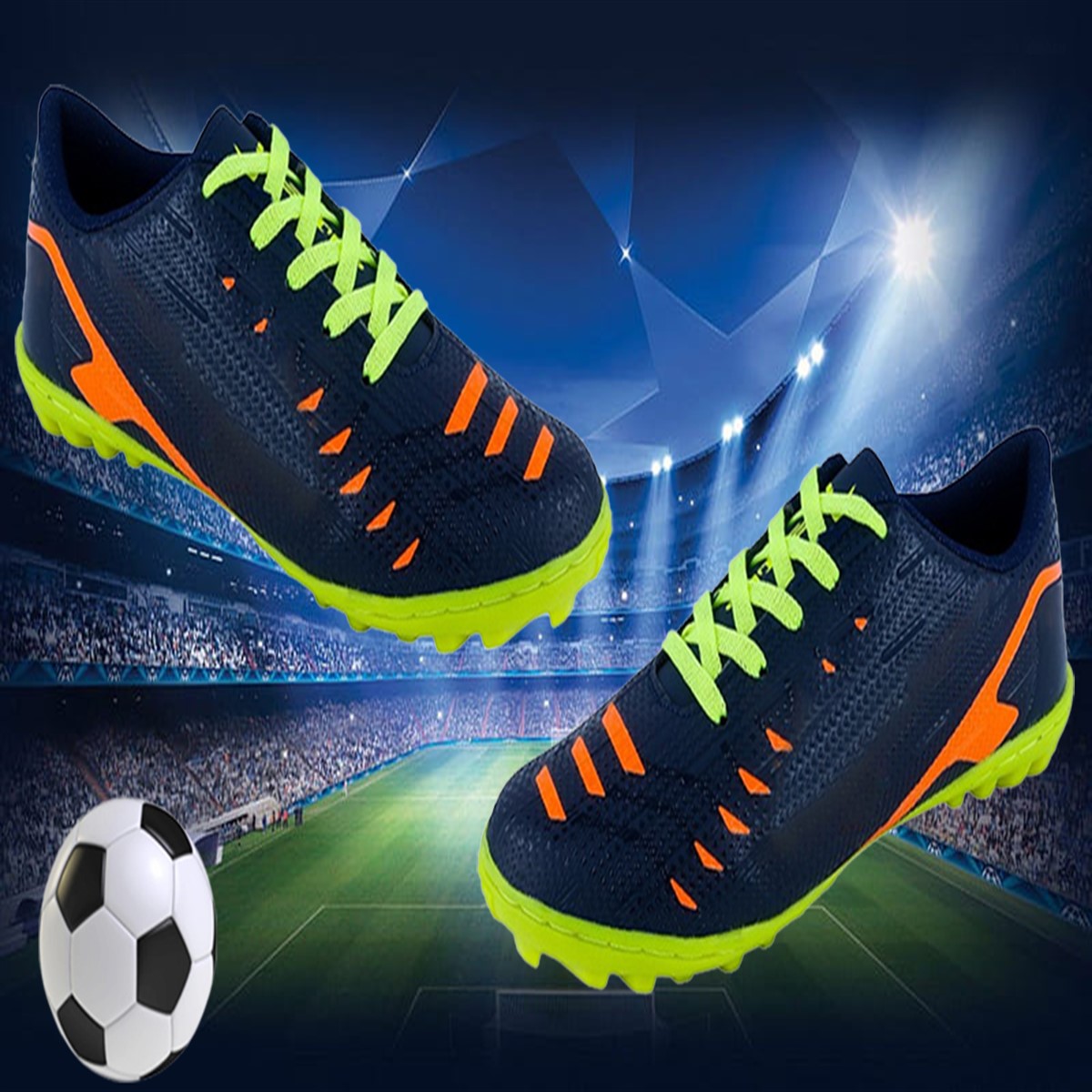 Tenis Fútbol Rapido Fut 7 Fut Sala Deportivo Antideslizante Cosidos Soccer 02-mnn