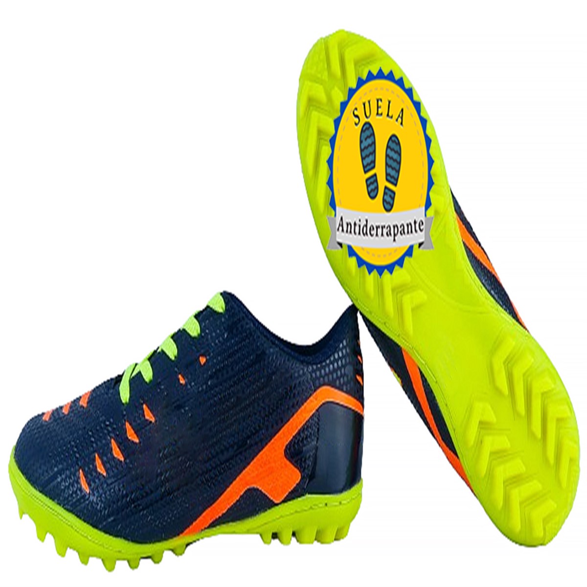 Tenis Fútbol Rapido Fut 7 Fut Sala Deportivo Antideslizante Cosidos Soccer 02-mnn