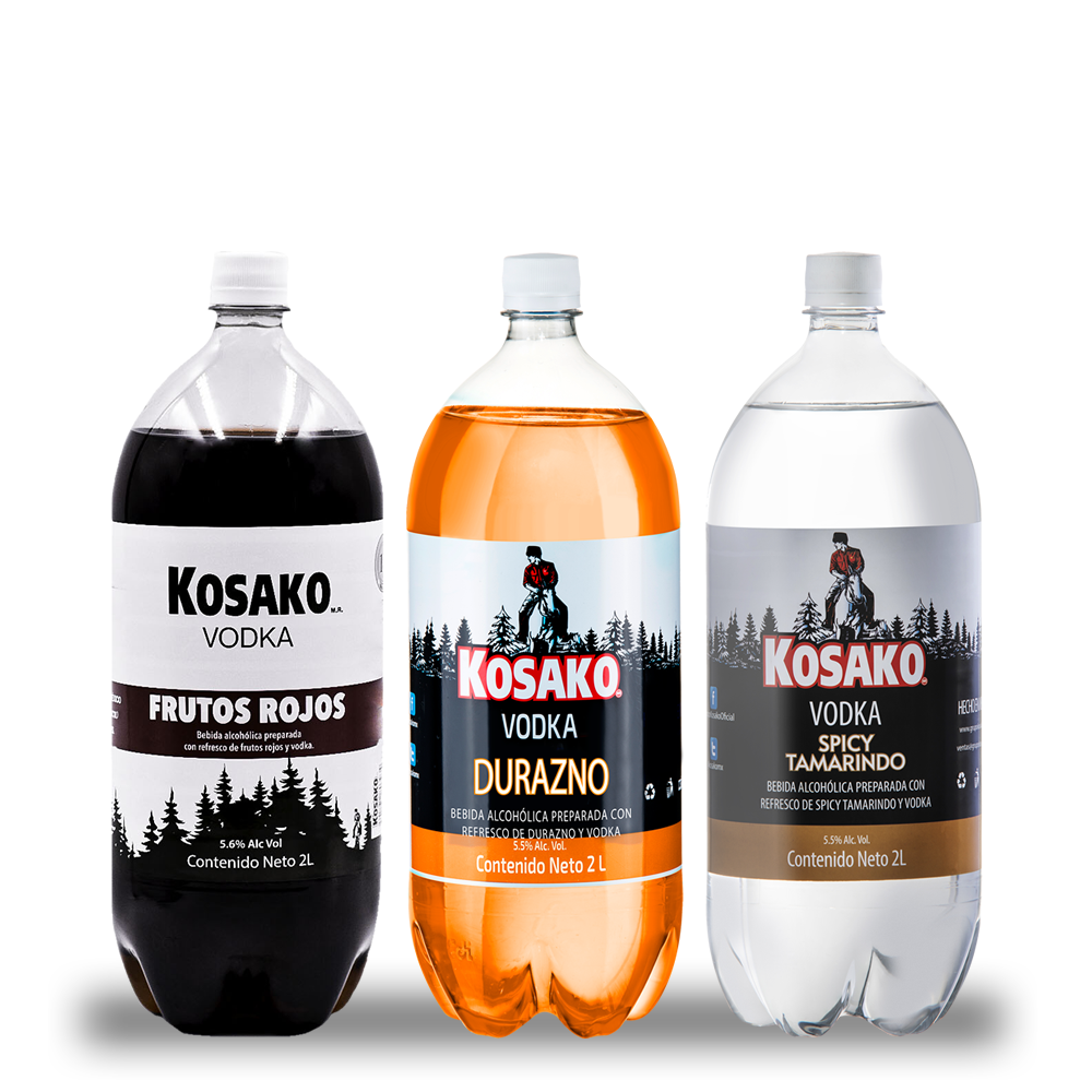Vodka Kosako Mix 2 litros 3 Pack