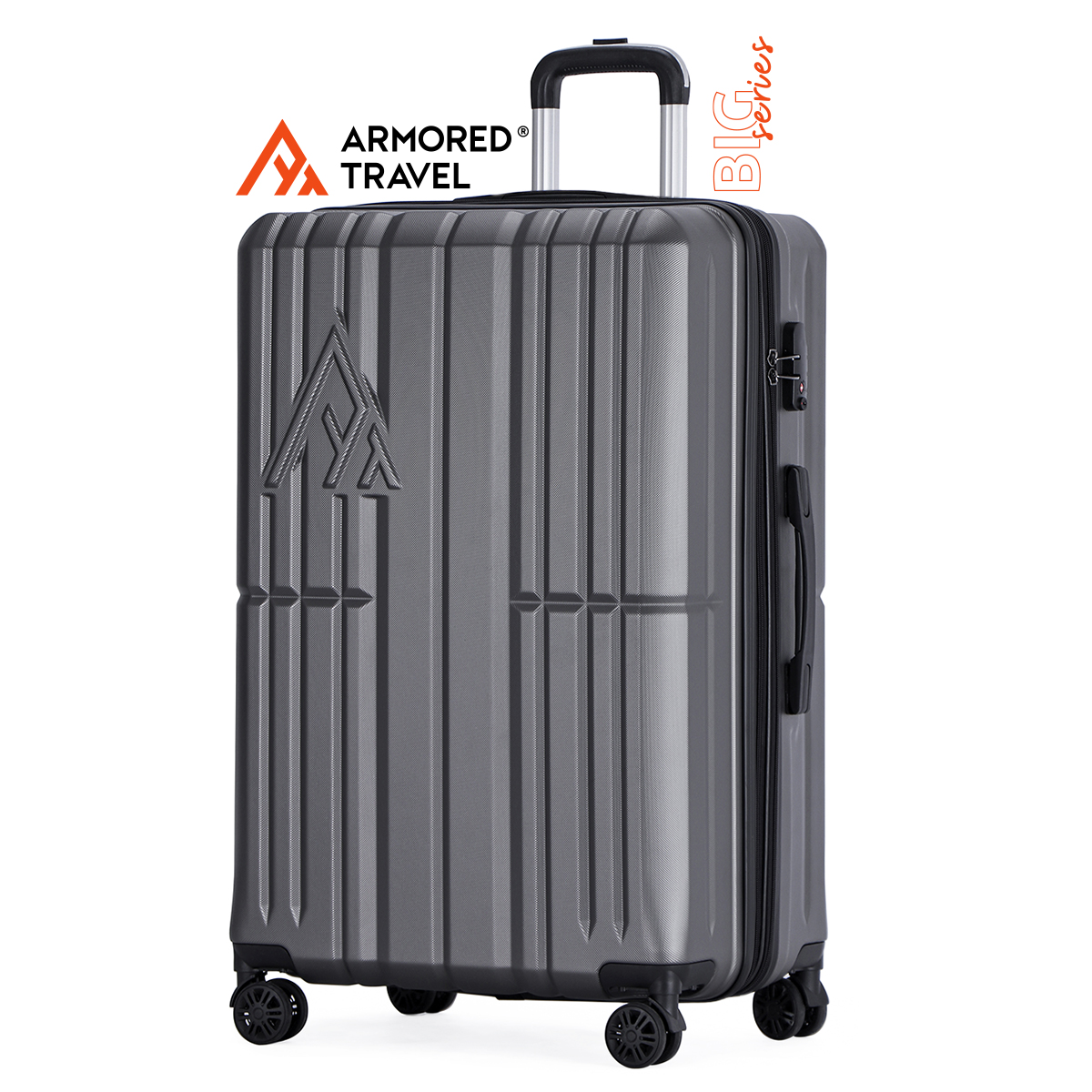 Maleta de viaje grande rígida BIG series 28 - 25kg con cierre expandible ABS doble calibre candado de alta seguridad TSA LOCK Armored travel Elephant