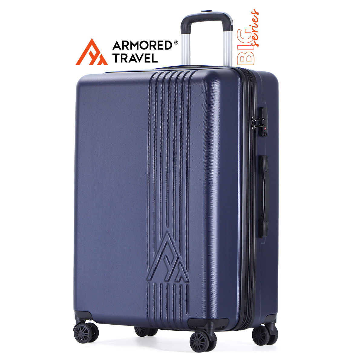 Maleta de viaje grande rígida BIG series 28 - 25kg con cierre expandible ABS doble calibre candado de alta seguridad TSA LOCK Armored travel Shark