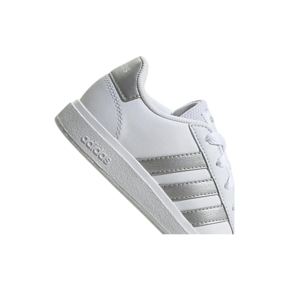 Tenis Adidas Granad Court Blanco/Plata Casual Para Mujer