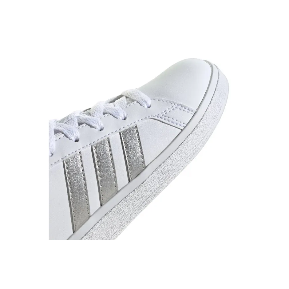 Tenis Adidas Granad Court Blanco/Plata Casual Para Mujer