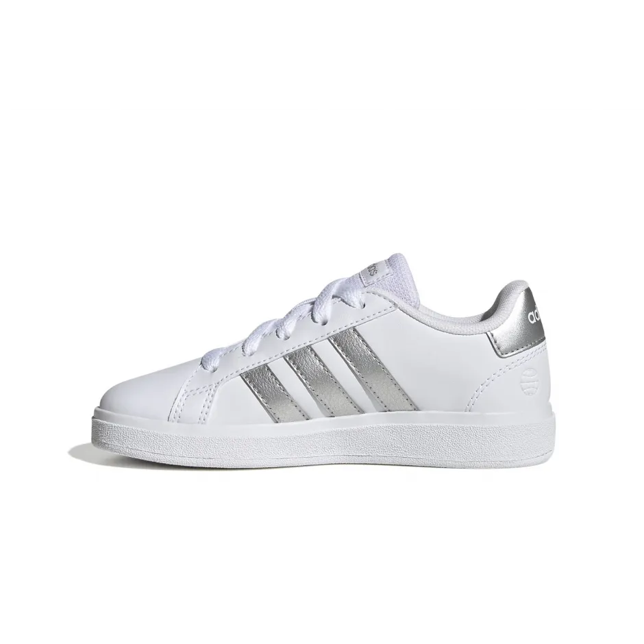 Tenis Adidas Granad Court Blanco/Plata Casual Para Mujer