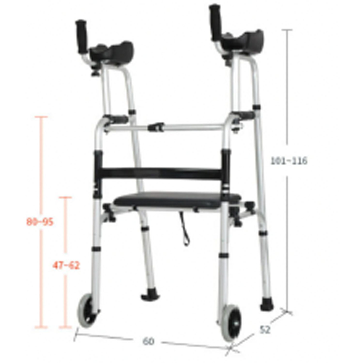 Andadera Ortopedica Vertical Andafacil con Ruedas Ergonomica.