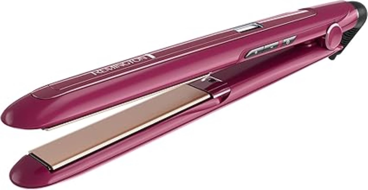 Plancha Alaciadora Remington S7740 Triple Infusión Keratina Argan