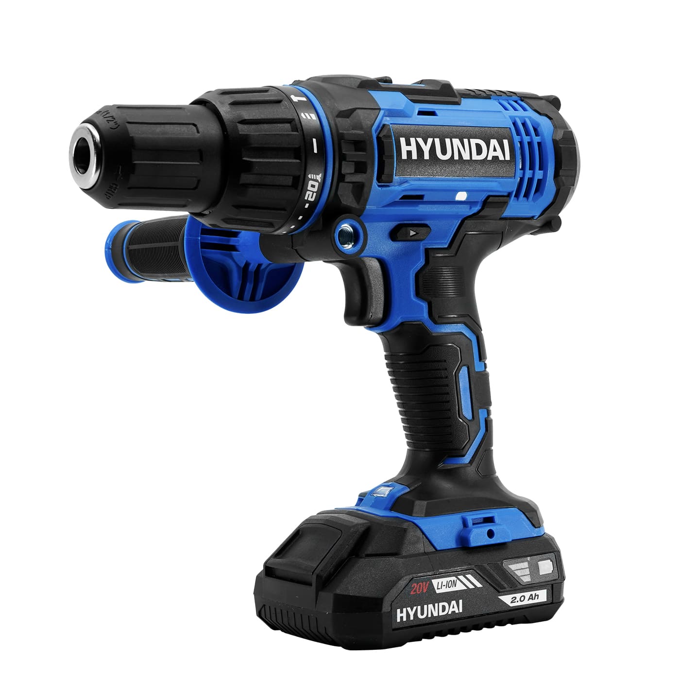 KIT TALADRO Y ATORNILLADOR DE IMPACTO DE BATERIA HYUNDAI 20V - HYKTAI20