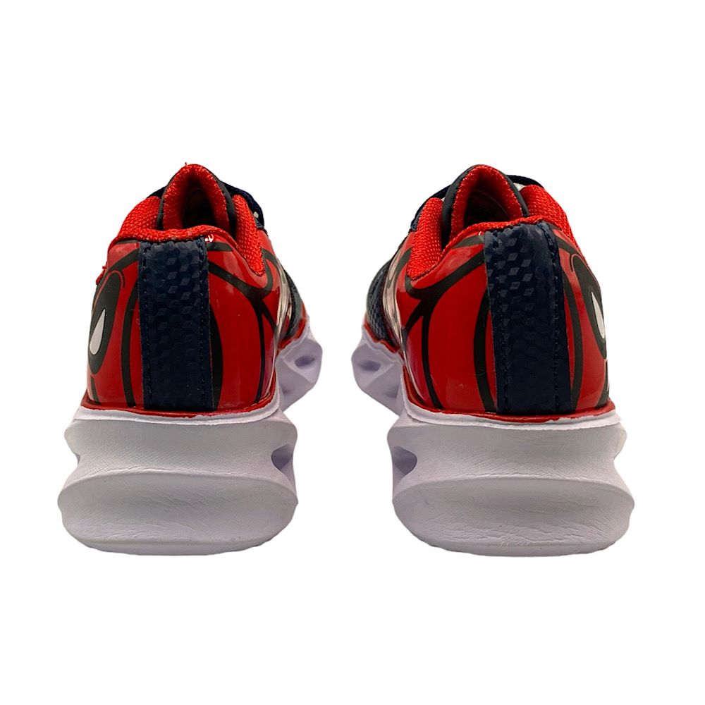 Tenis Rojo Arandano Spider Man Marino Rojo Para Niño con Luces Led..
