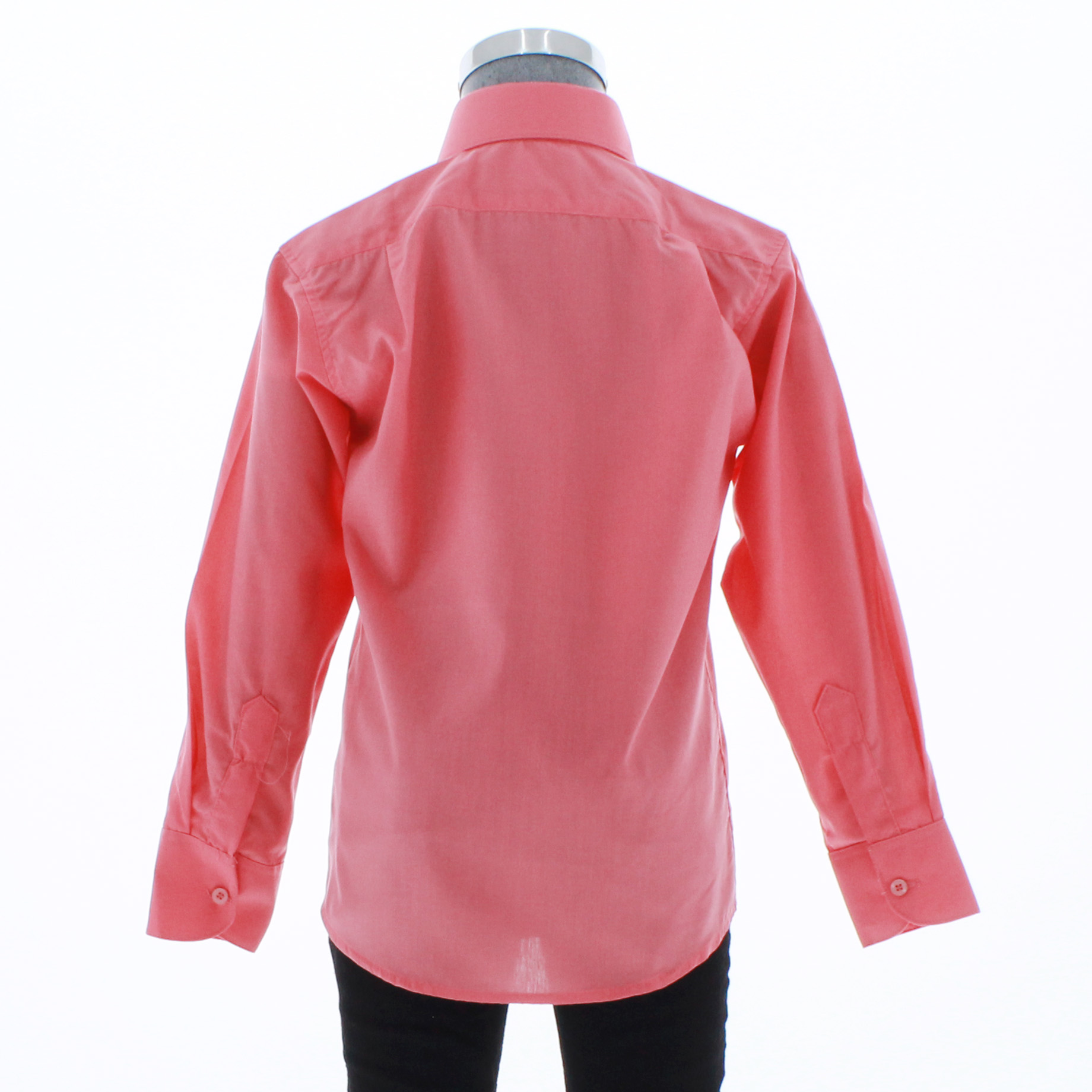 Camisa De Vestir Niño Rosa Coral Manga Larga 3582 2-18 Años...