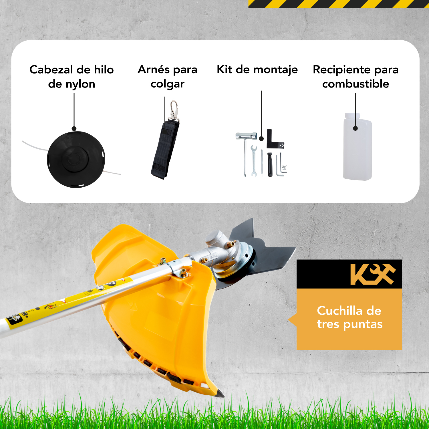 Desbrozadora Desmalezadora Gasolina 52cc 2.5hp Ergonomica 