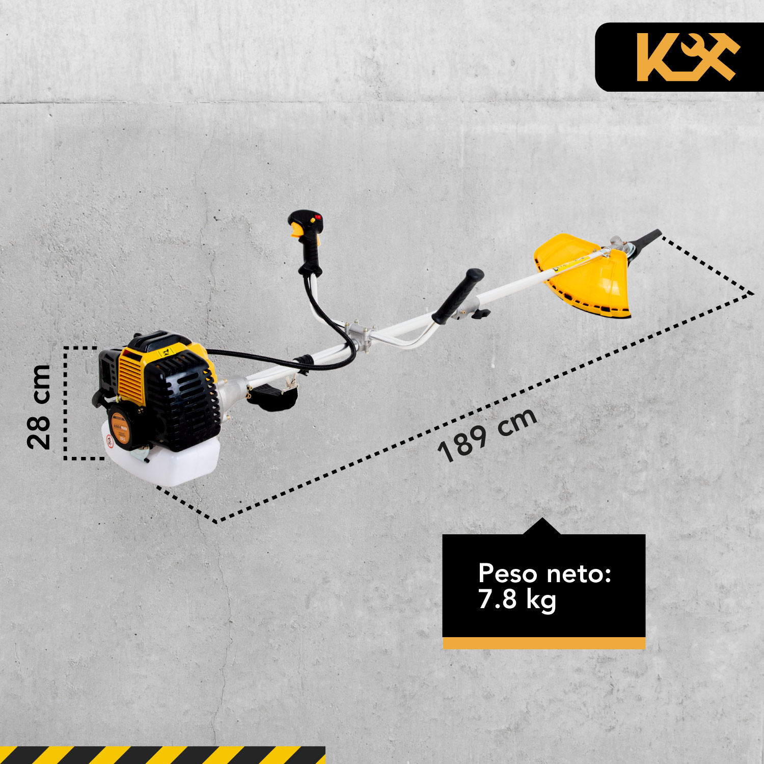 Desbrozadora Desmalezadora Gasolina 52cc 2.5hp Ergonomica 