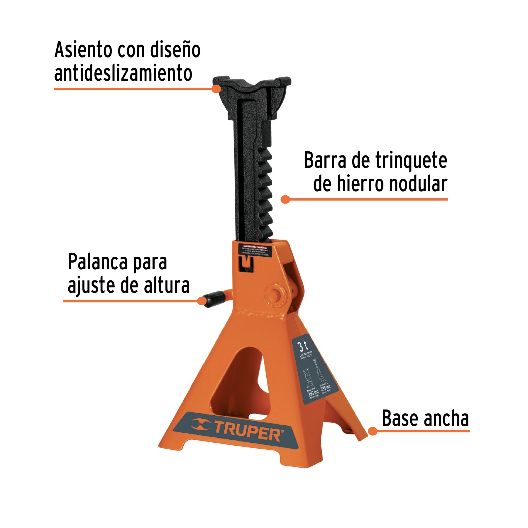 CAJA CON 2 TORRES DE 6 TON PARA AUTO, TRUPER 14845