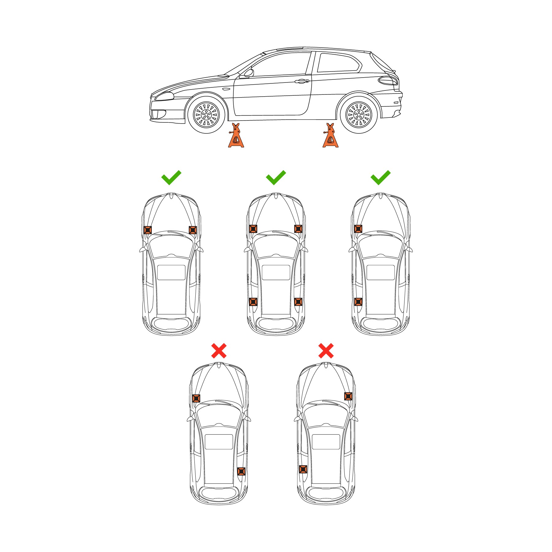 CAJA CON 2 TORRES DE 6 TON PARA AUTO, TRUPER 14845