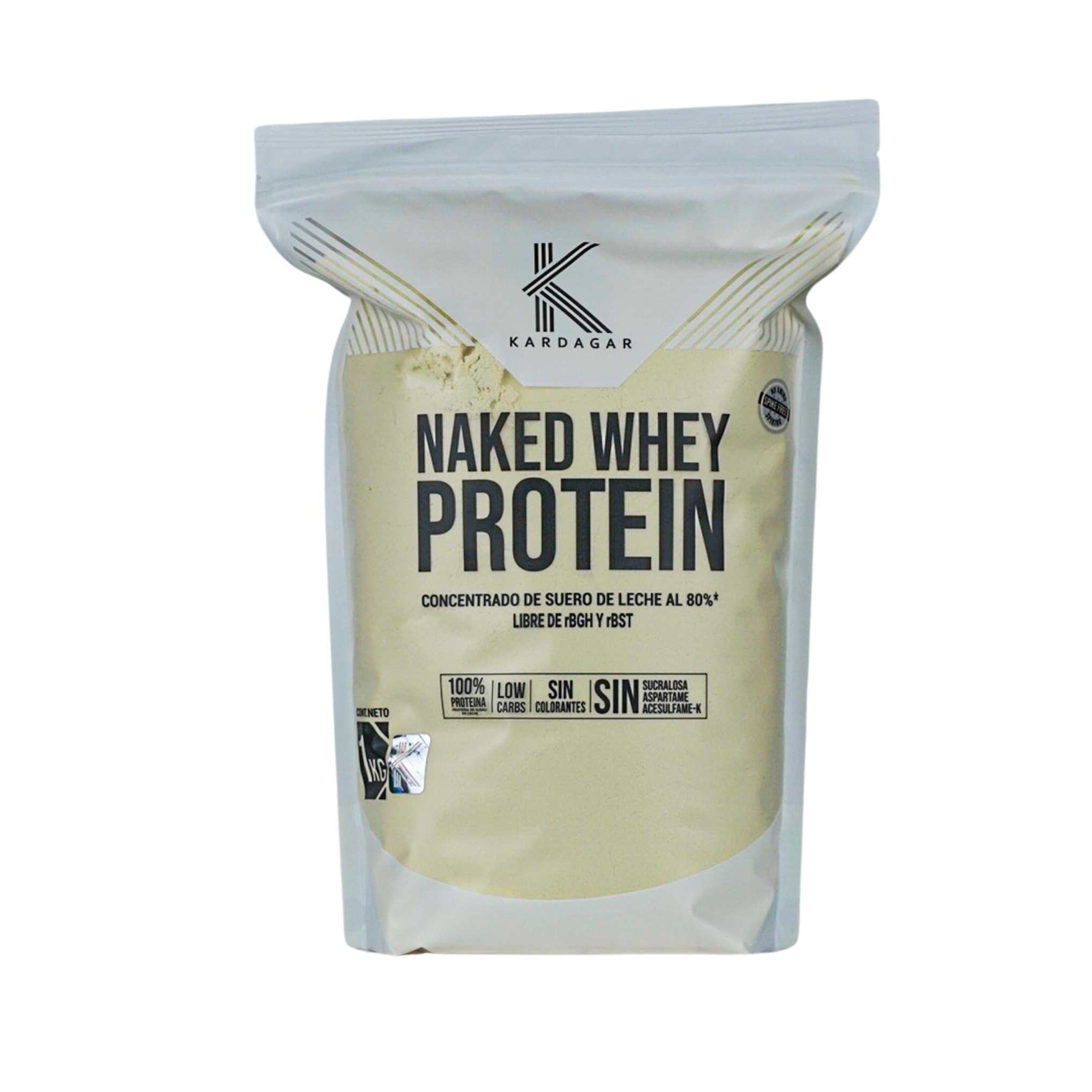 Kardagar Naked Whey Protein Concentrado de Suero Natural