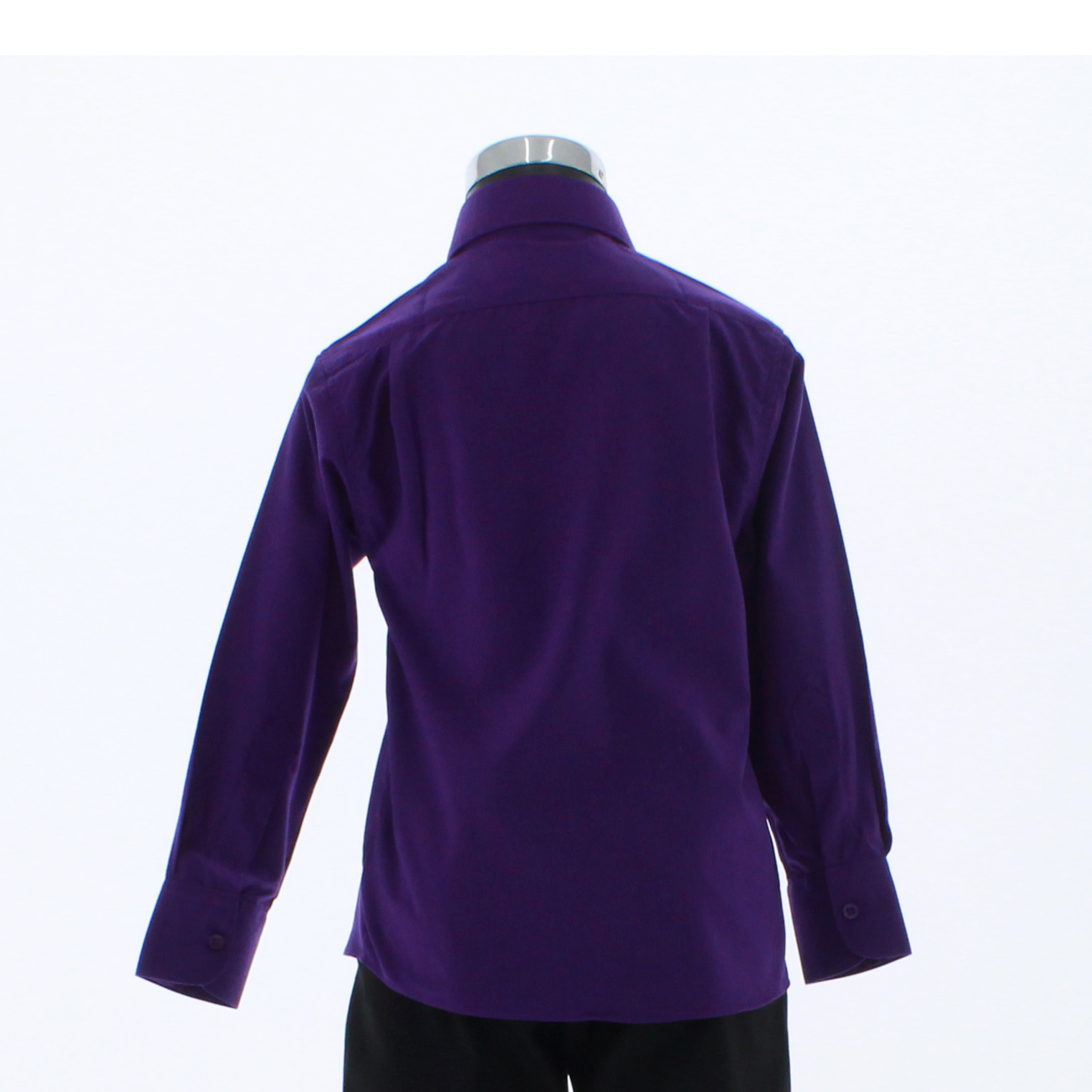 Camisa De Vestir Niño Morado Purpura Manga Larga 3588 2-18 Años...