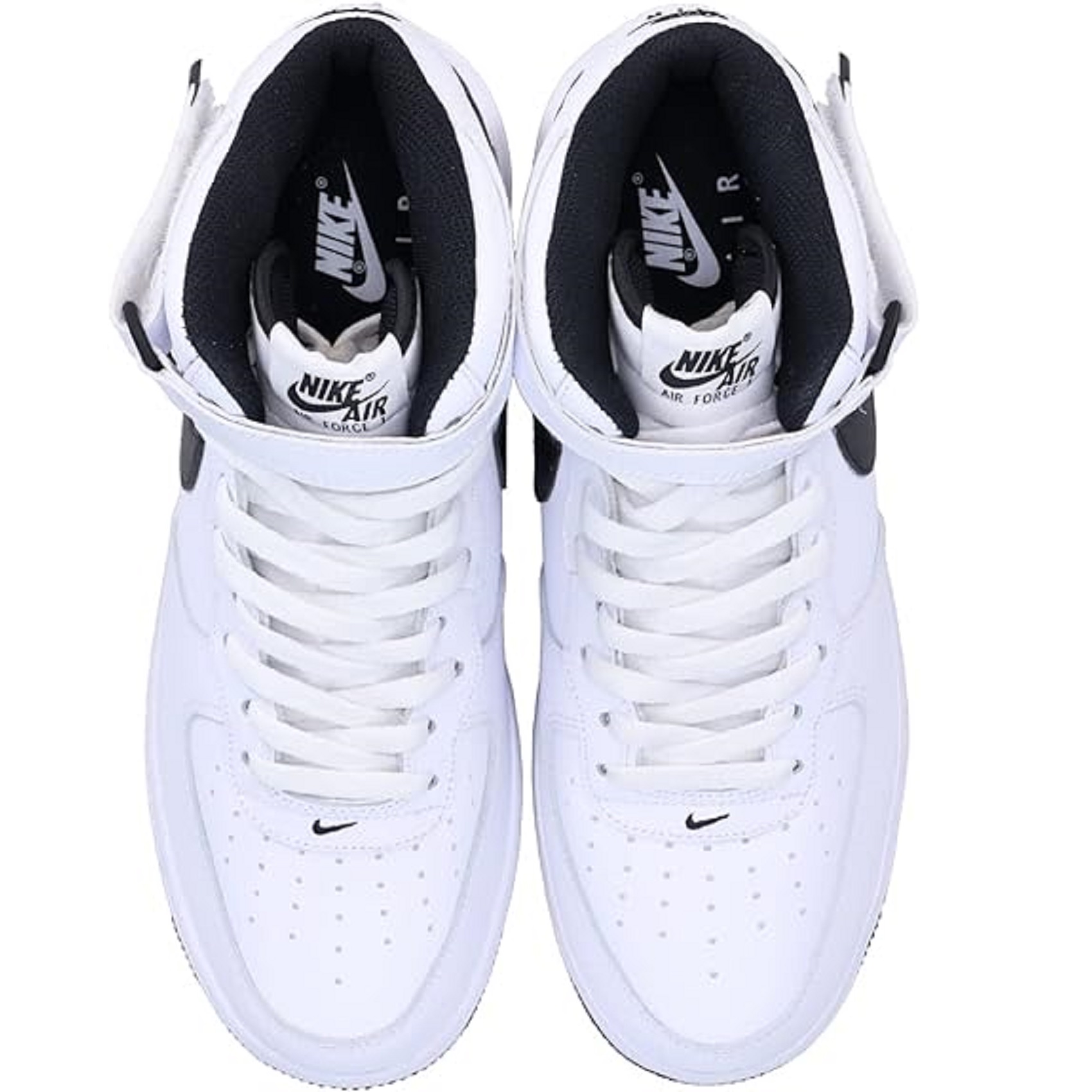 Tenis Nike Air Force 1 Mid '07 blanco/negro #25.5 hombre.