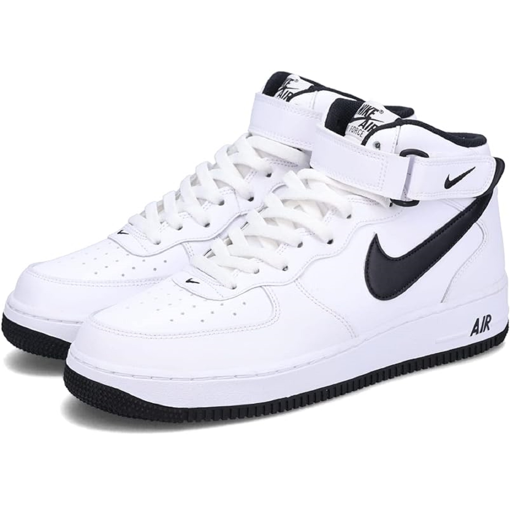 Tenis Nike Air Force 1 Mid '07 blanco/negro #25.5 hombre.