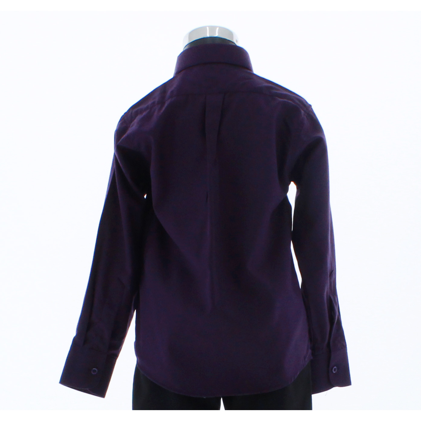 Camisa De Vestir Niño Morado Uva Manga Larga 3590 2-18 Años.
