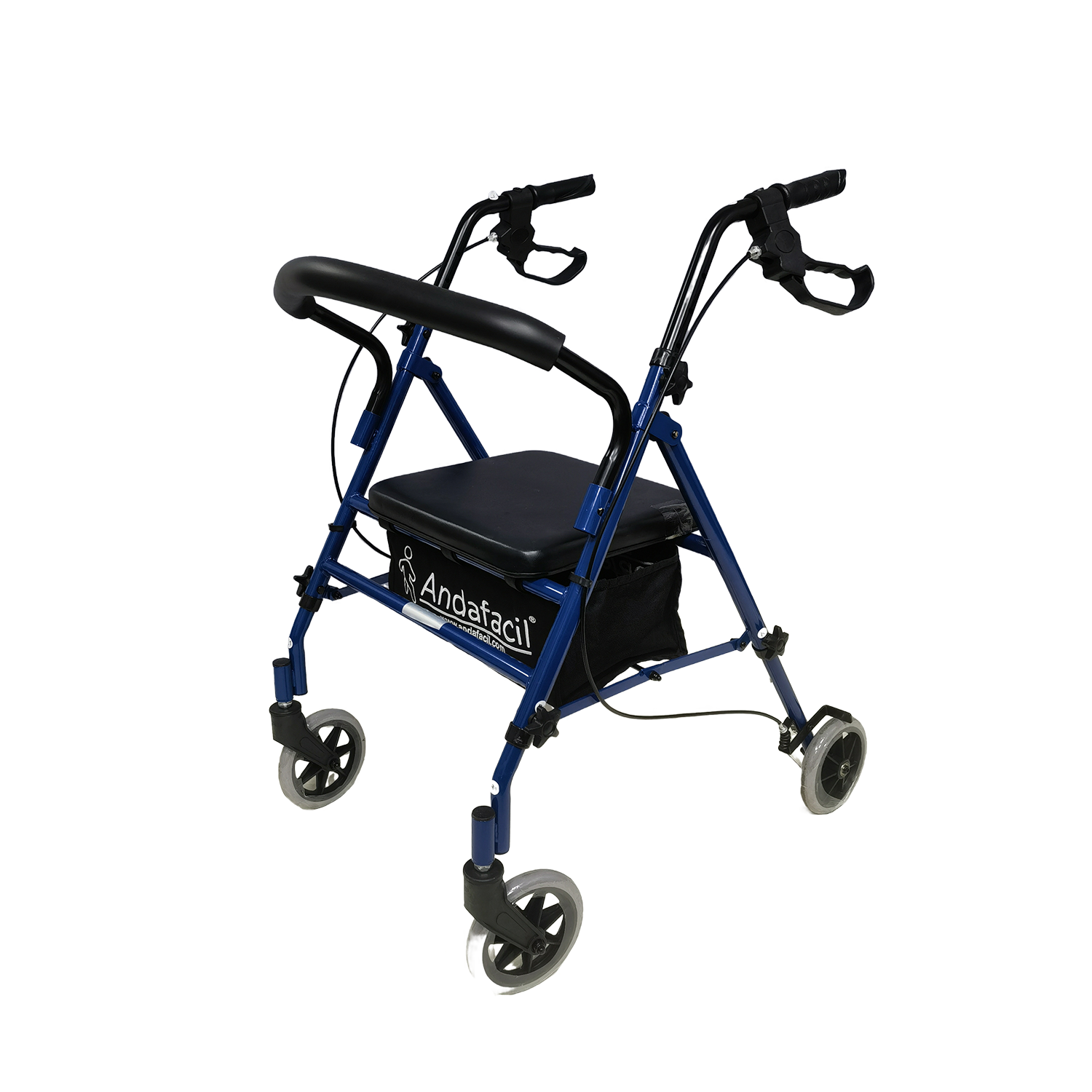 Andadera Andador 4 Ruedas Andafacil Aluminio Plegable Asiento Bolsa