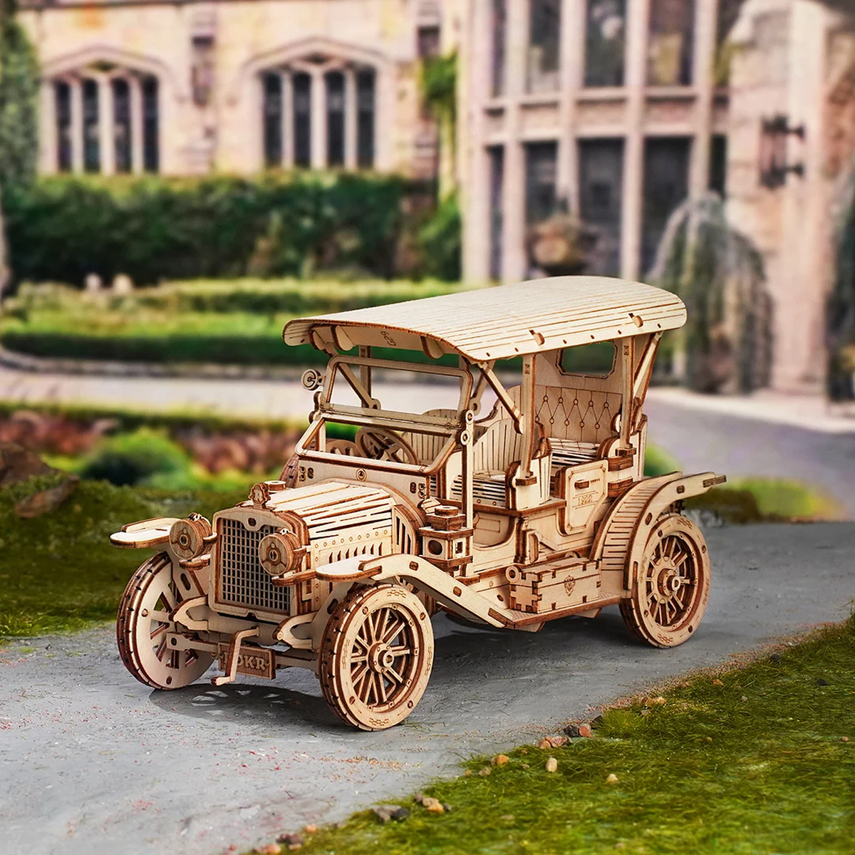 Rompecabezas 3d de Madera Coche Vintage Robotime.