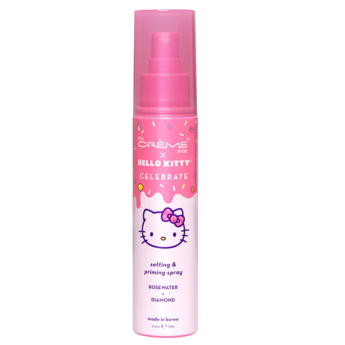 Spray Fijador y Cebador Hello Kitty Celebrate - Agua de Rosas + Diamante